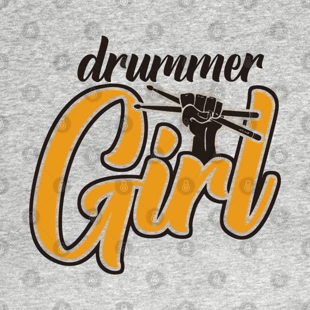 Drummer Girl Retro by Issho Ni